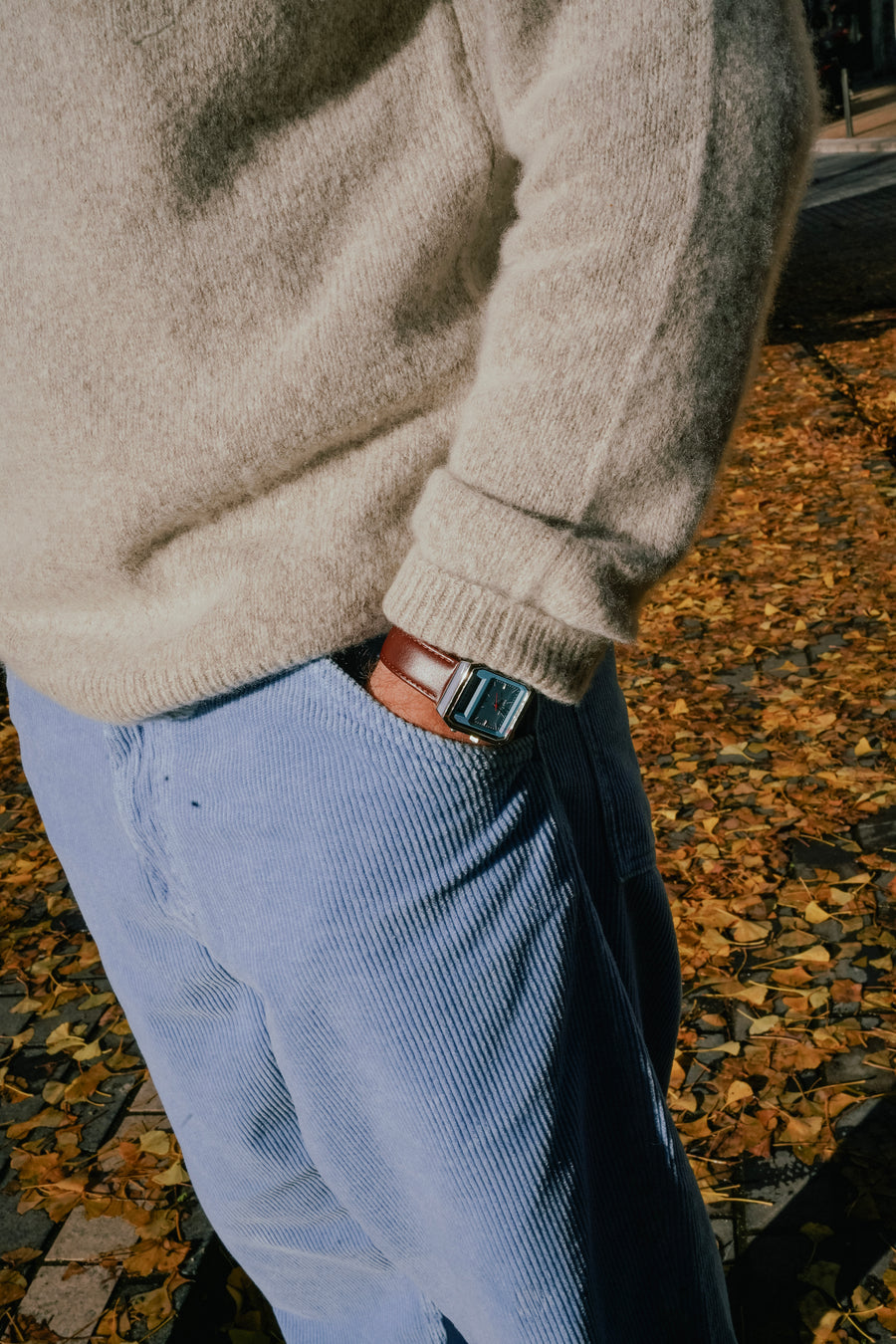 ESTHEME - Cashmere Tumbled Yarn Round Neck