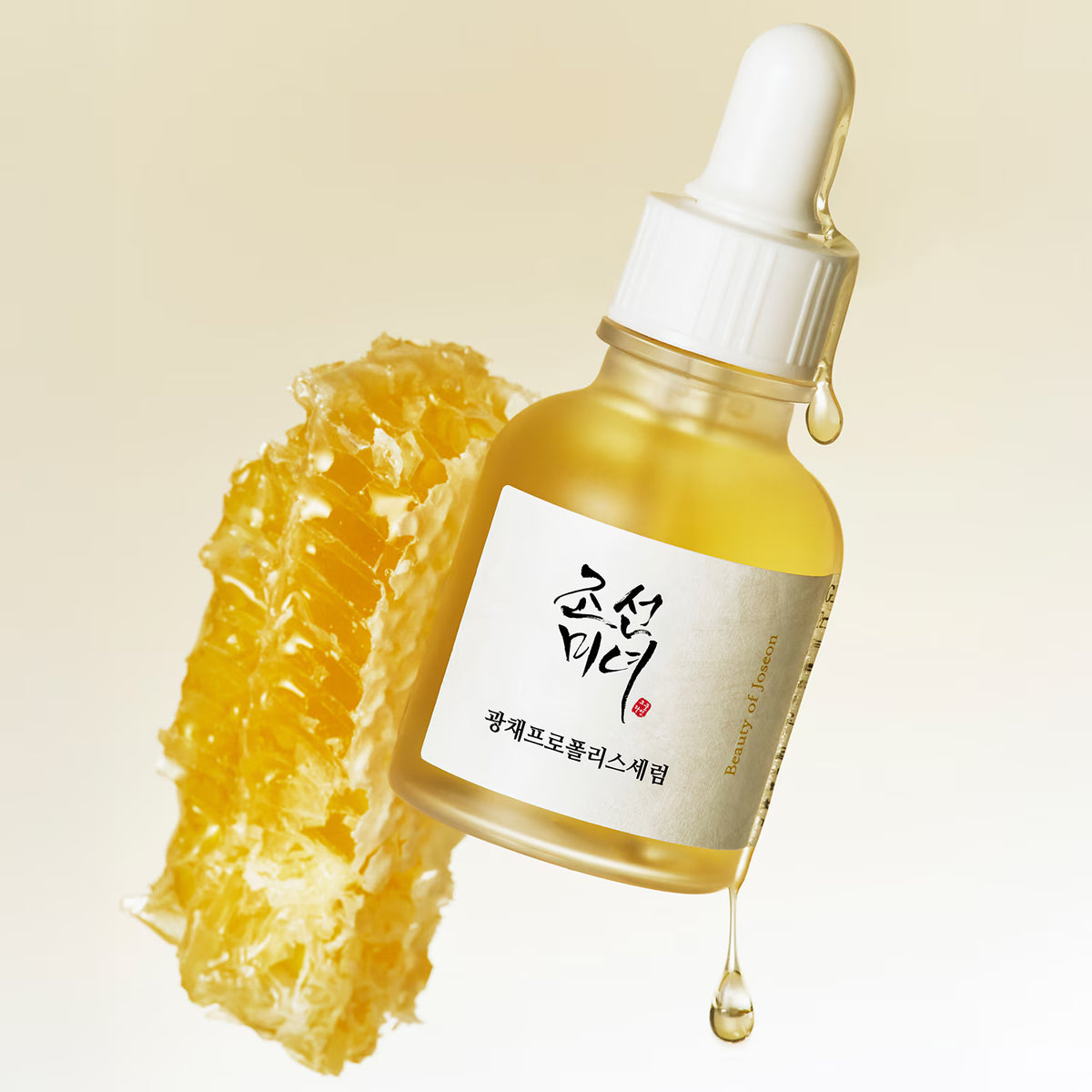 Sérum éclat propolis et niacinamide Beauty of Joseon, détail du packaging