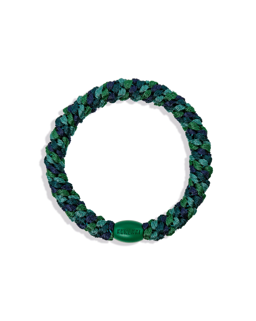 Élastique à cheveux Kknekki Mix Navy Forest Green pour femme, vue principale