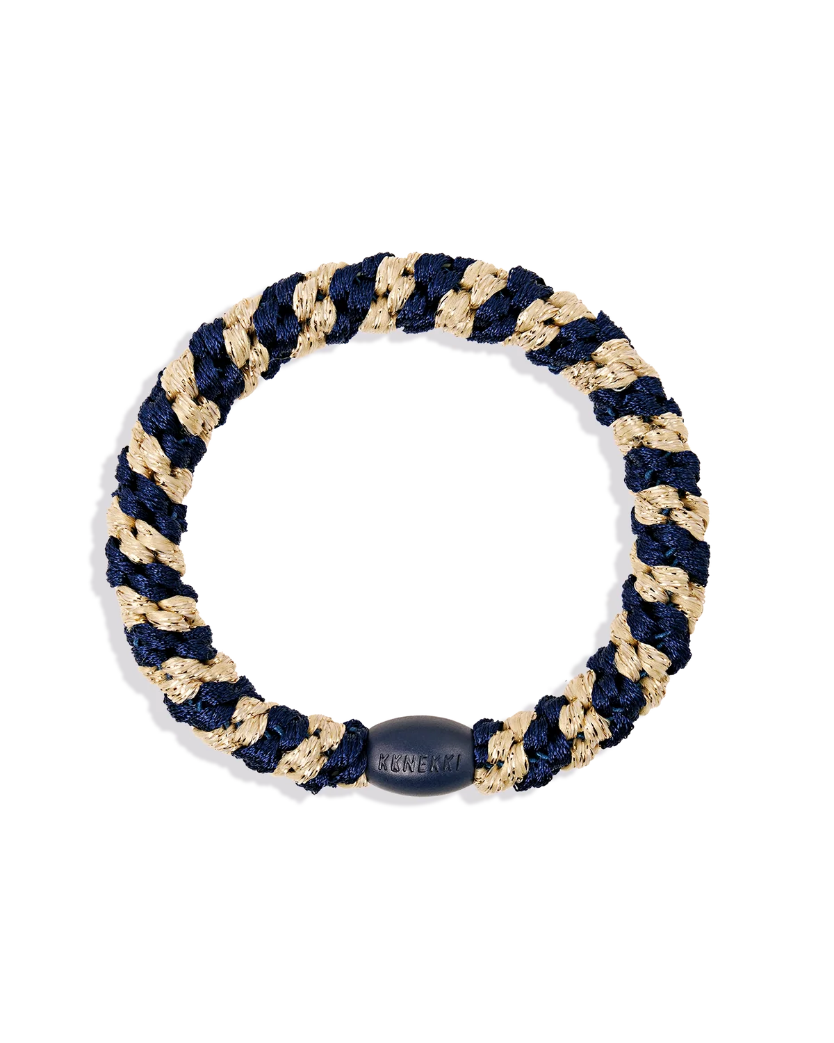Élastique à cheveux Kknekki Navy Beige Glitter pour femme, vue principale