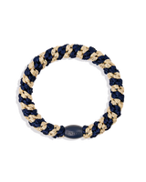 KKNEKKI - ÉLASTIQUE À CHEVEUX BLEU NAVY BEIGE GLITTER