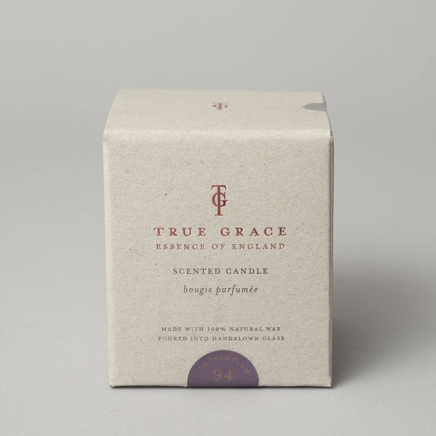 TRUE GRACE EUROPE - Bougie de taille moyenne Smoked Plum