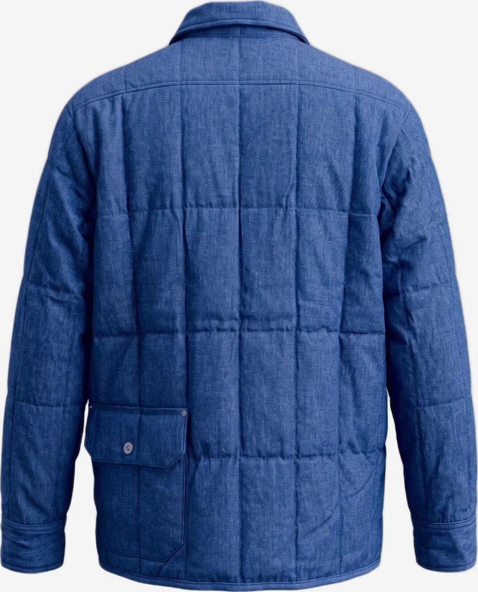 Surchemise homme Taion Work en velours côtelé indigo, deuxième vue