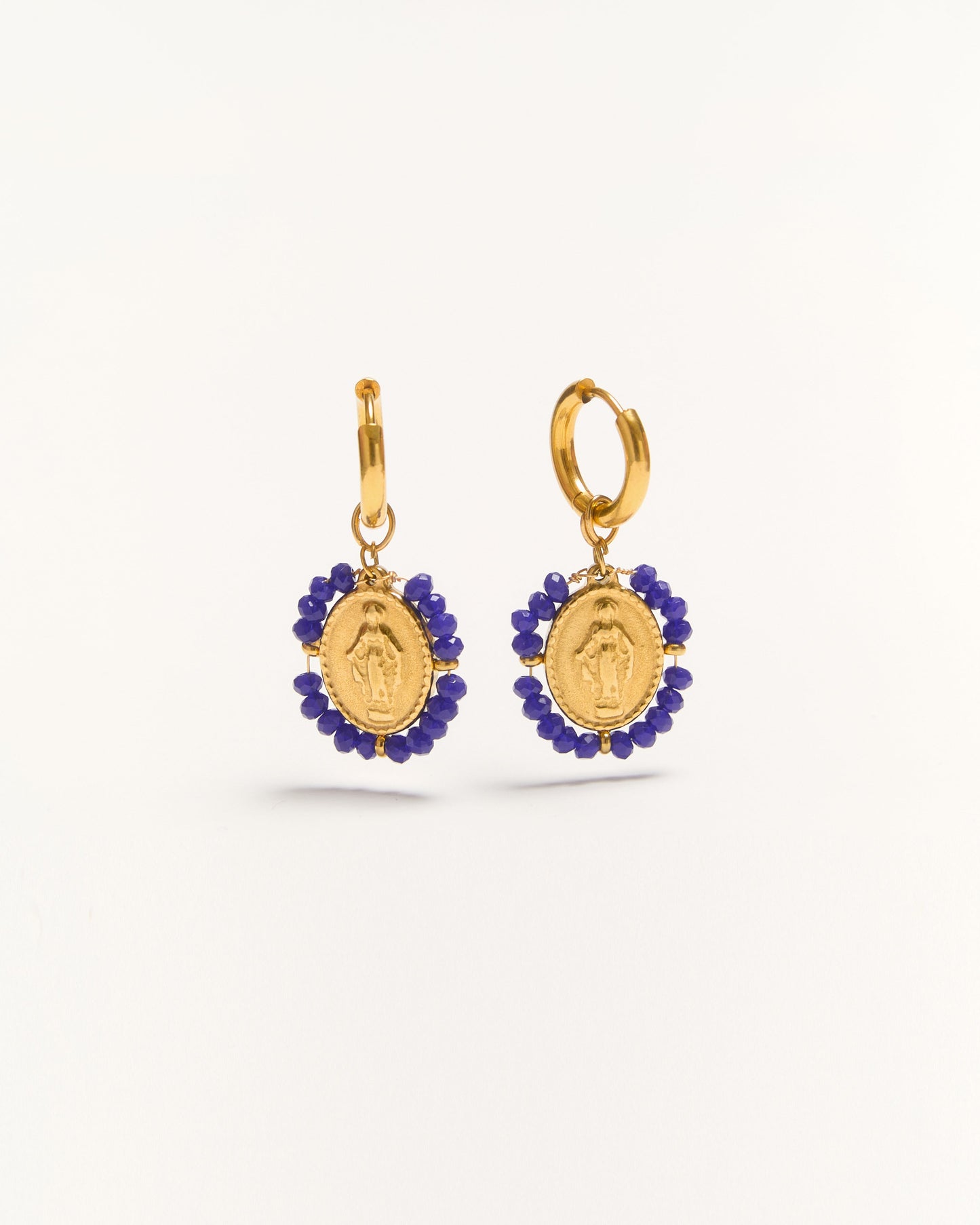 PALAS - Boucles d'oreilles Santa Hoops Cobalt