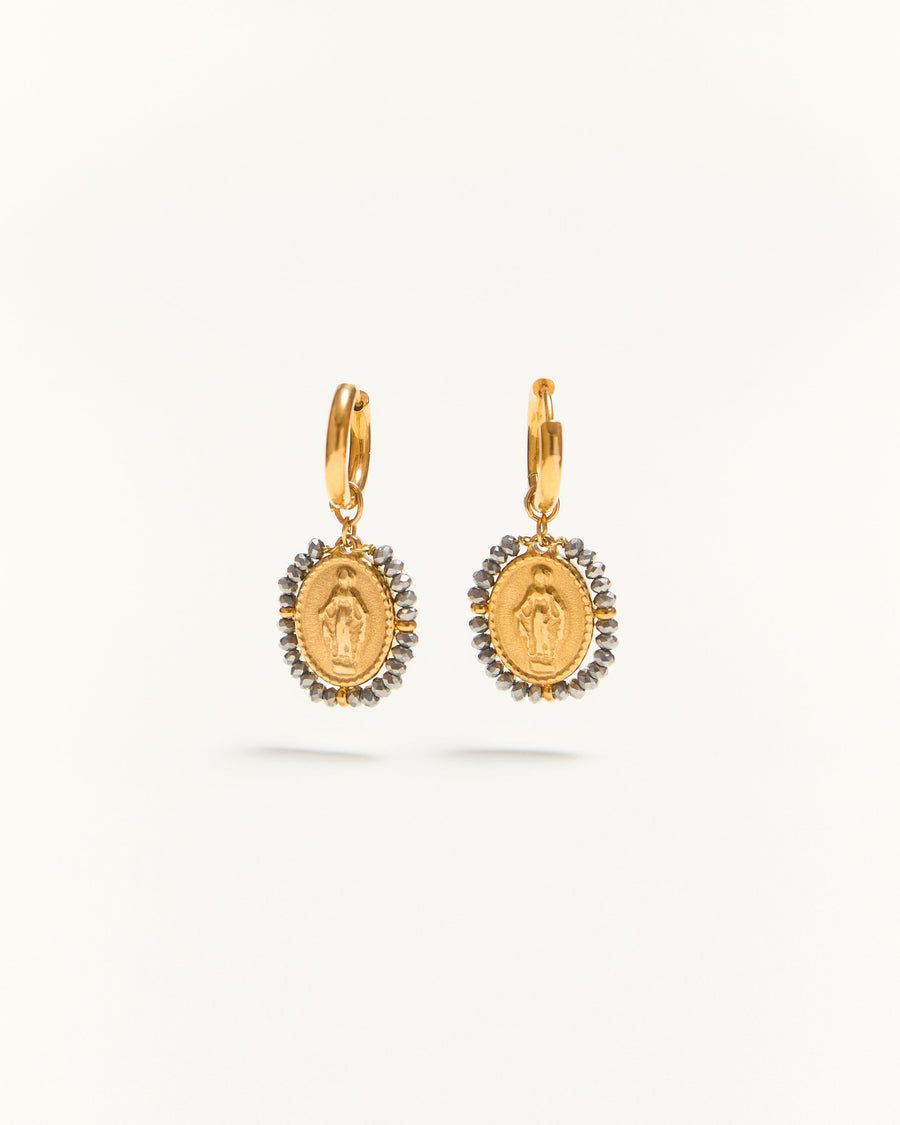 PALAS - Boucles d'oreilles Santa Hoops Silver