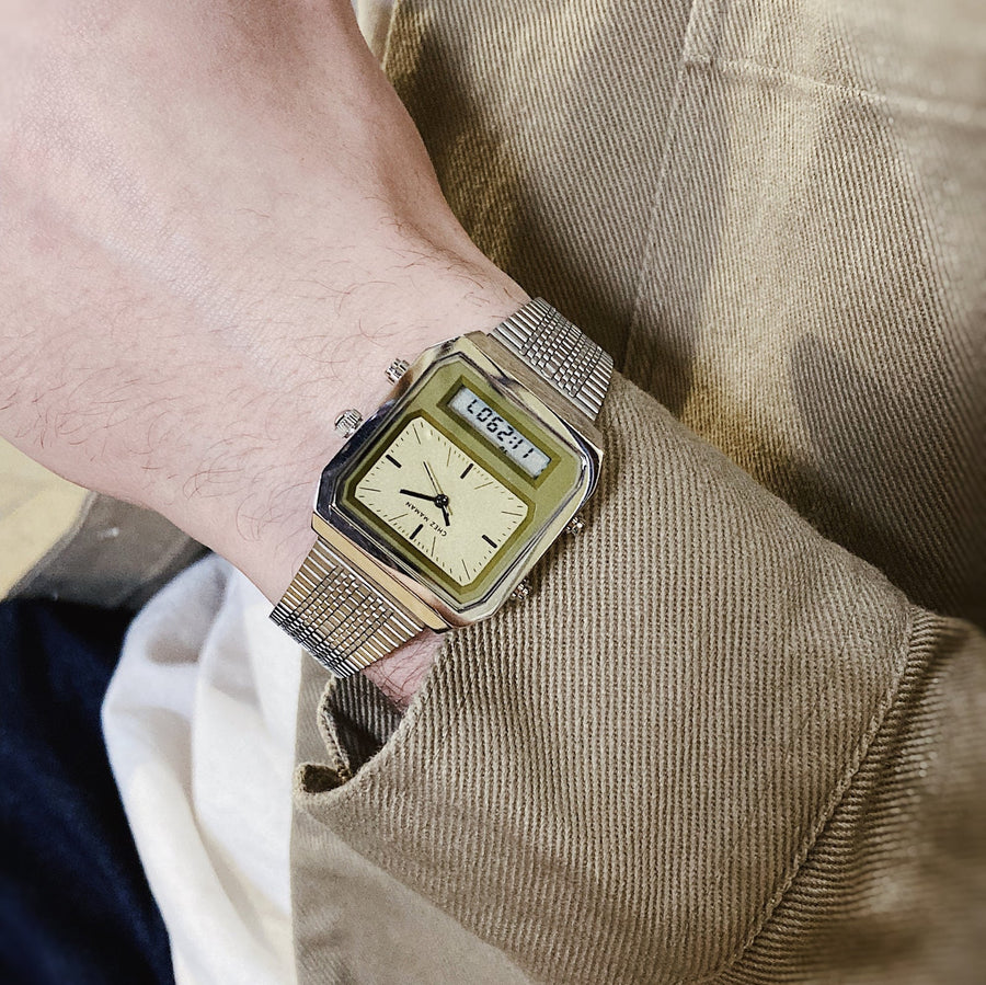 CHEZ MAMAN - Montre Homme Twin Milanaise Silver Safari