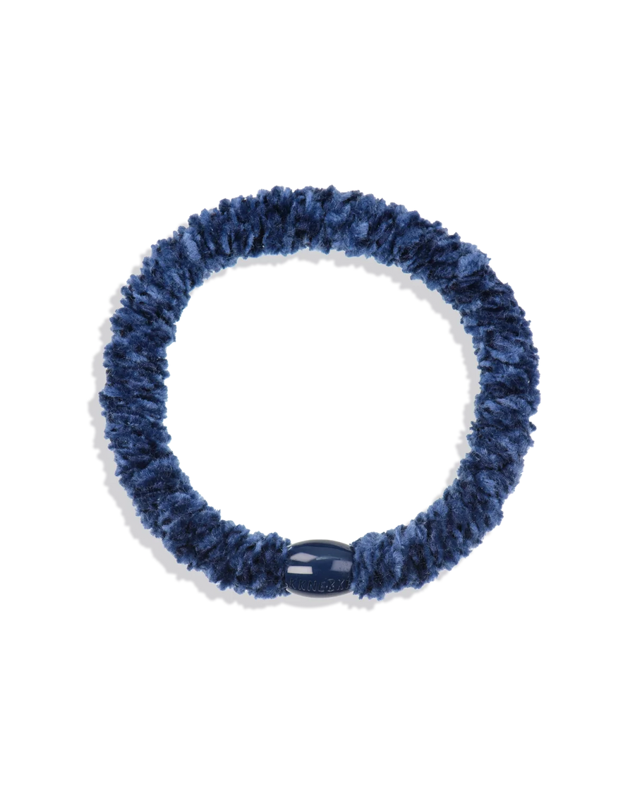 Élastique à cheveux Kknekki Velvet Indigo pour femme, vue principale