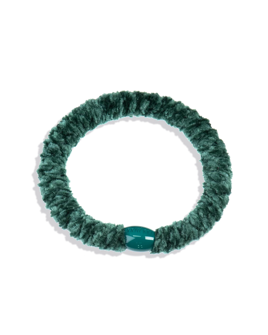 Élastique à cheveux Kknekki Velvet Green pour femme, vue principale