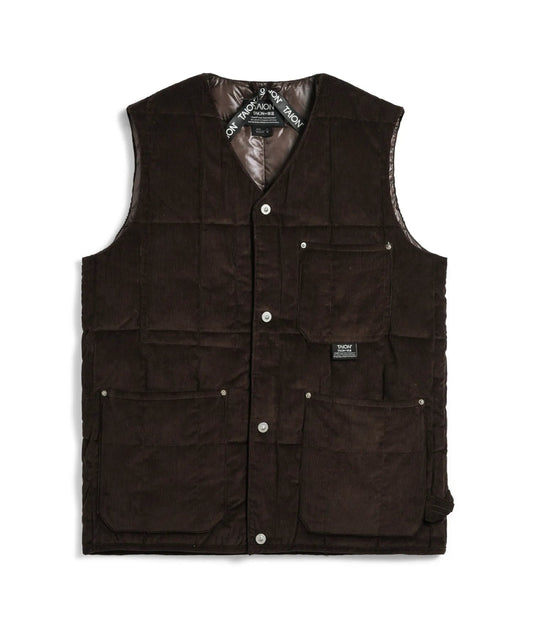 TAION - Work Corduroy V-Neck Sleeveless Vest
