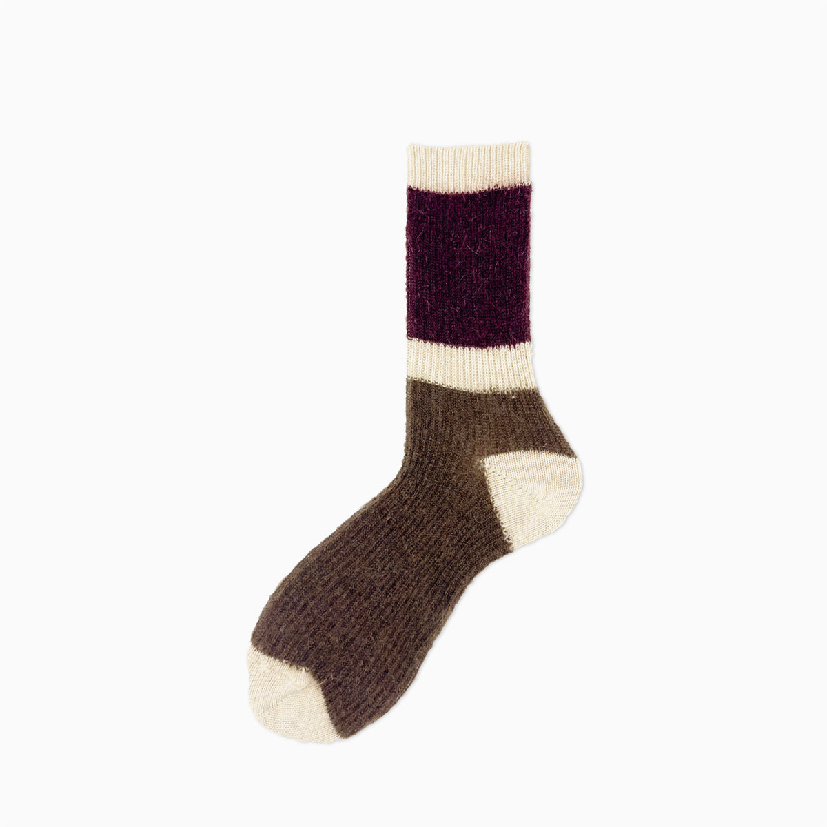 Chaussettes femme Alto Milano Clara coloris bordeaux, vue principale