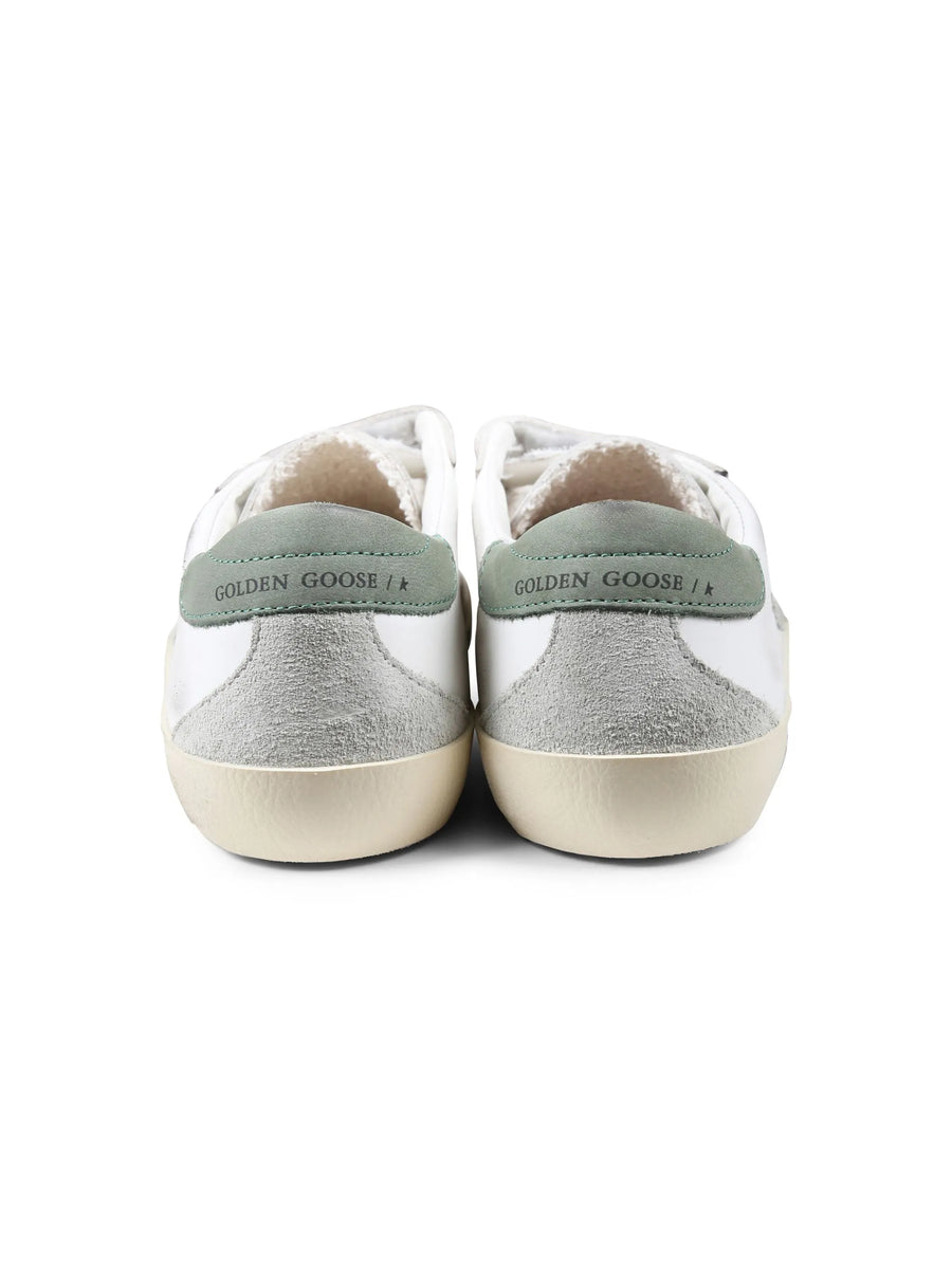 GOLDEN GOOSE - Old School White Ice Green