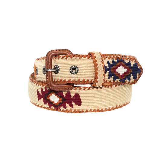 LA MANSA - Beige Ethnic Belt