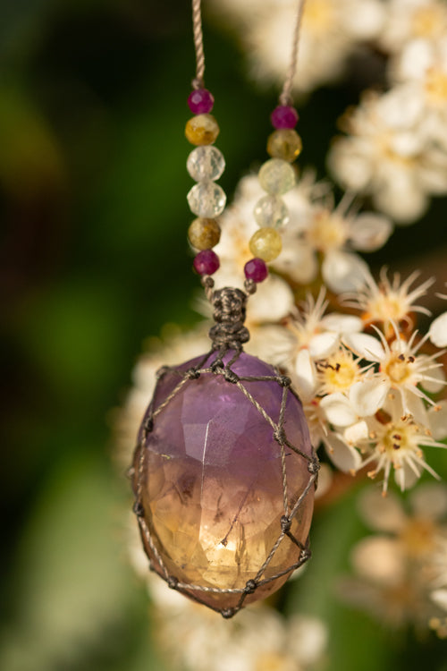 RAKHI ME - Collier Petit Talisman Capri Amétrine