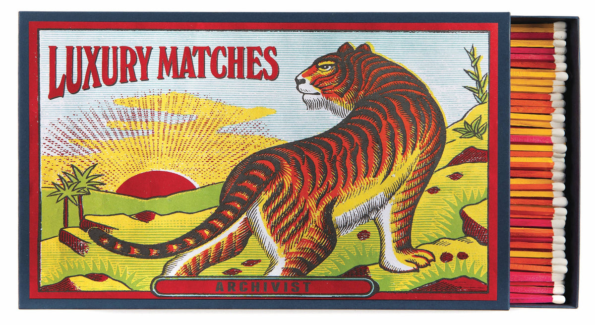 Allumettes longues Archivist Gallery Tigre, boîte longue, vue principale