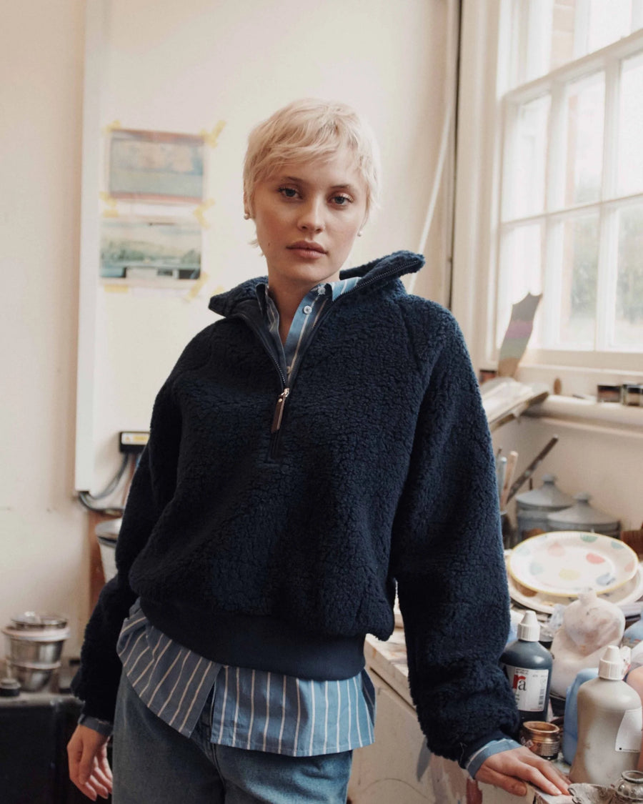 Emile Et Ida - Sweat Zippé Femme Sherpa