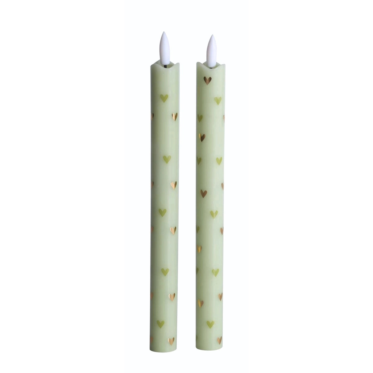 AIFCANDLES - SET OF 2 HEART LED CANDLES