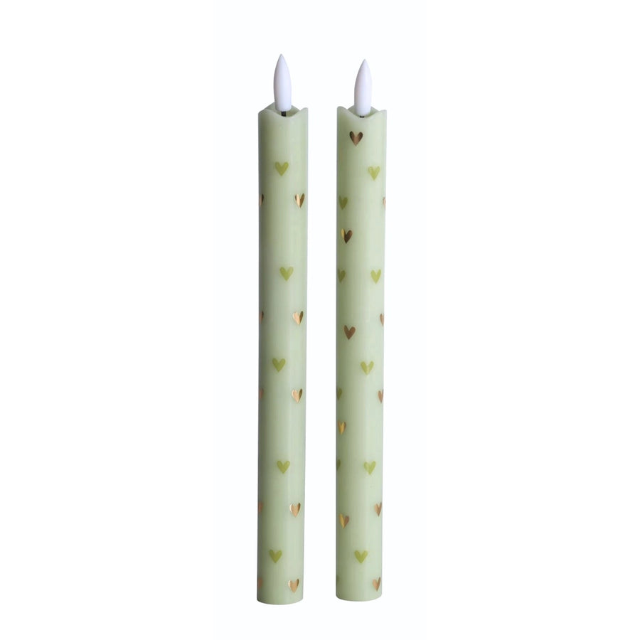 AIFCANDLES - SET OF 2 HEART LED CANDLES