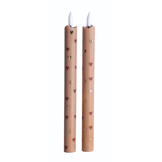 AIFCANDLES - LOT DE 2 BOUGIES LED COEURS