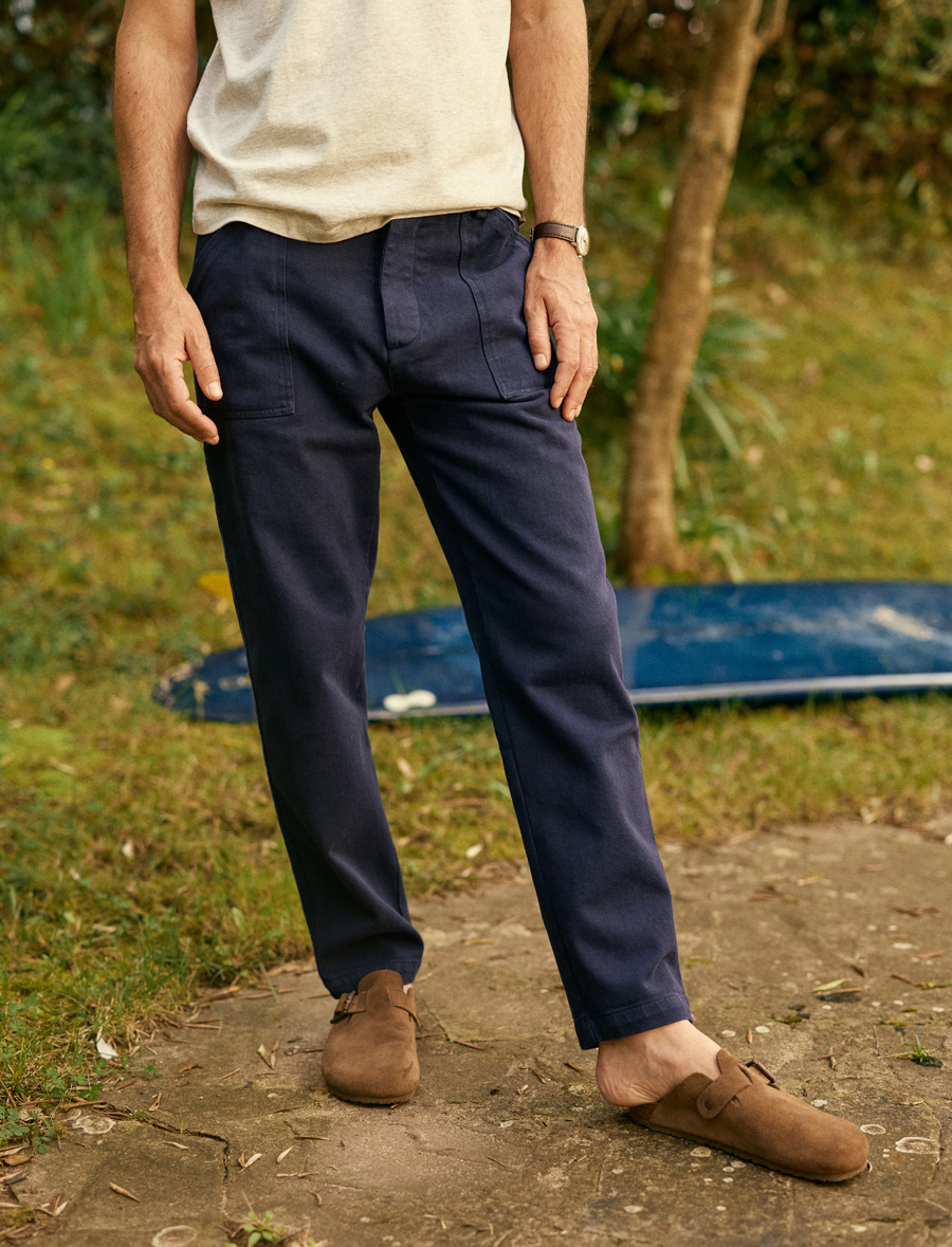 FROG THIGH - Fatigue Trousers, Faded Blue