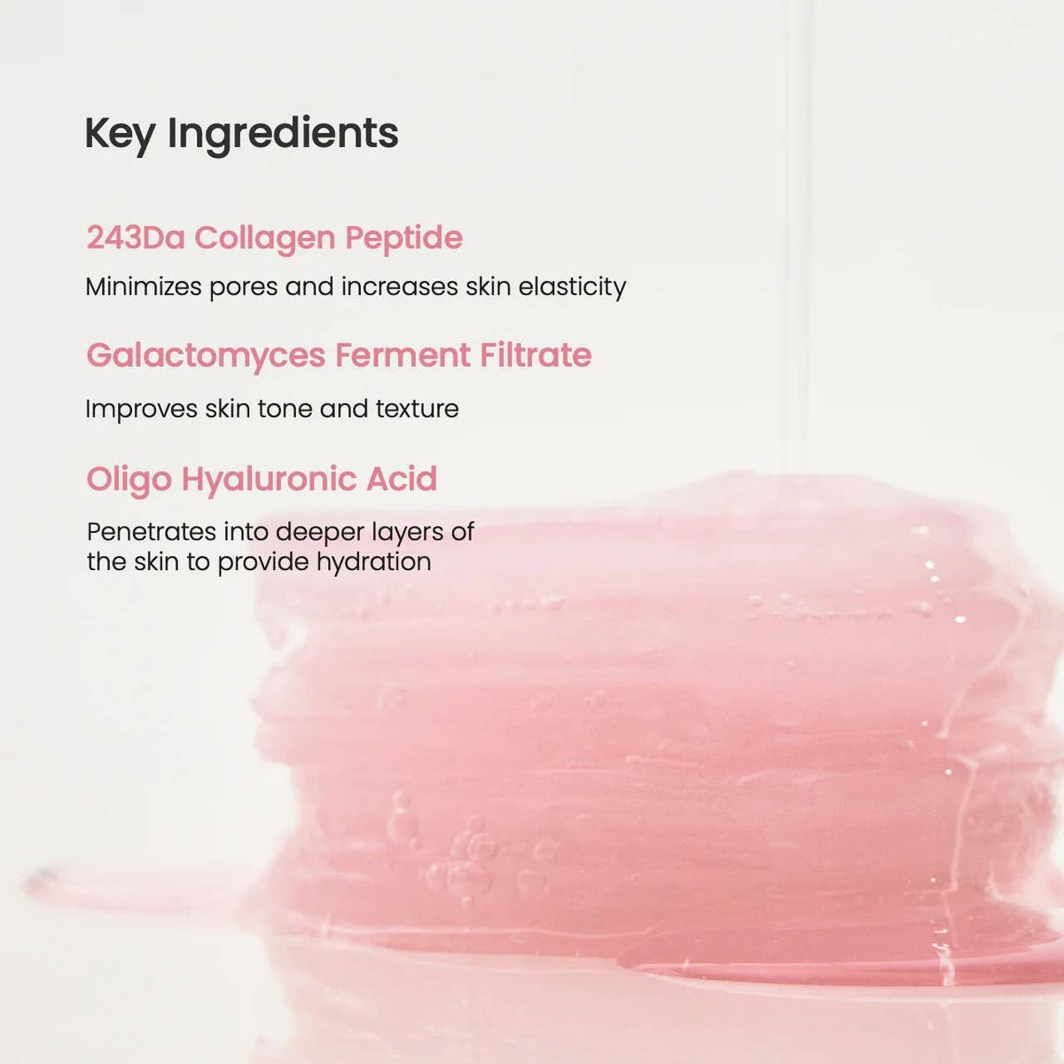 Pads tonifiants au gel de collagène Biodance, autre angle