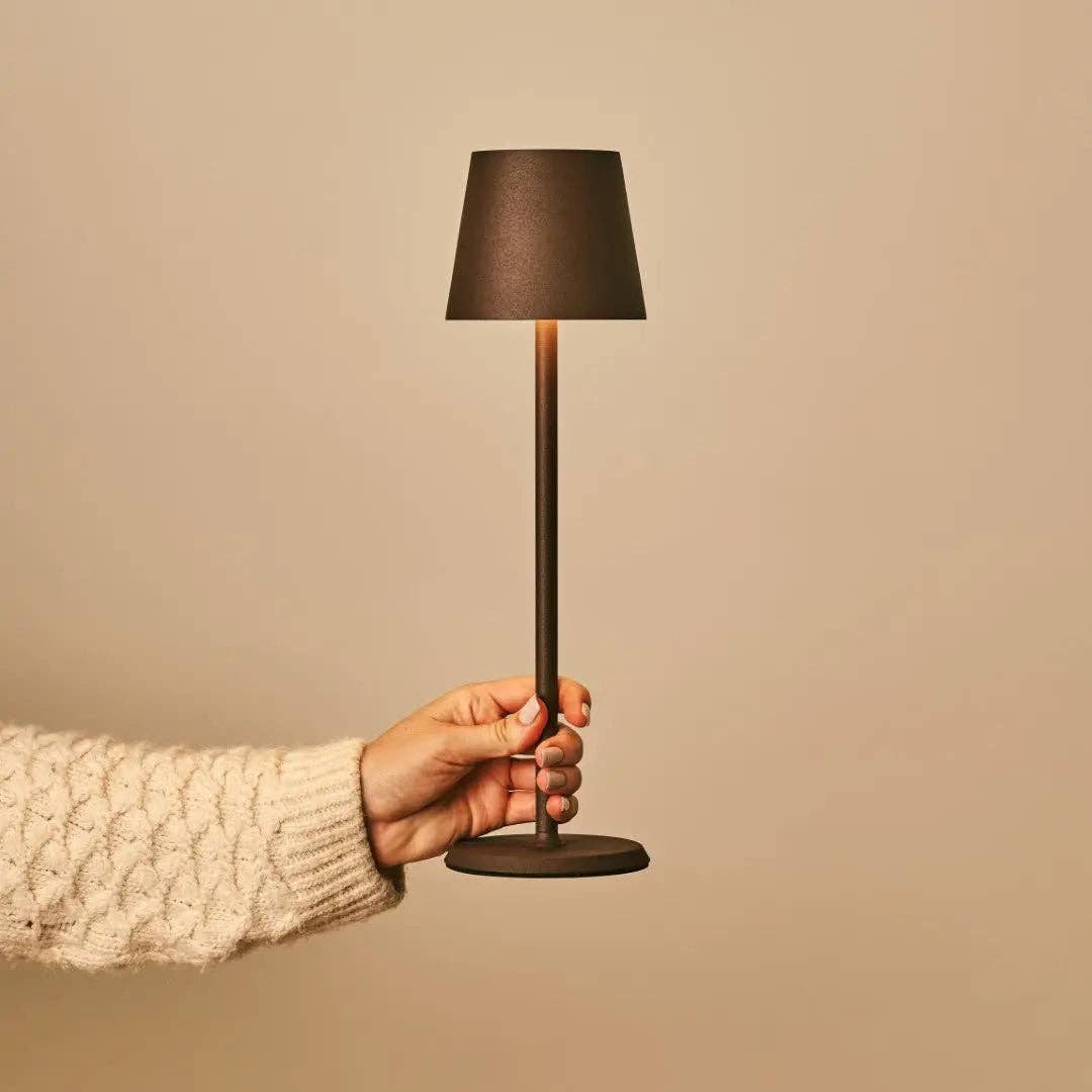 Lampe sans fil Jasper brun moka Tavellio, autre angle