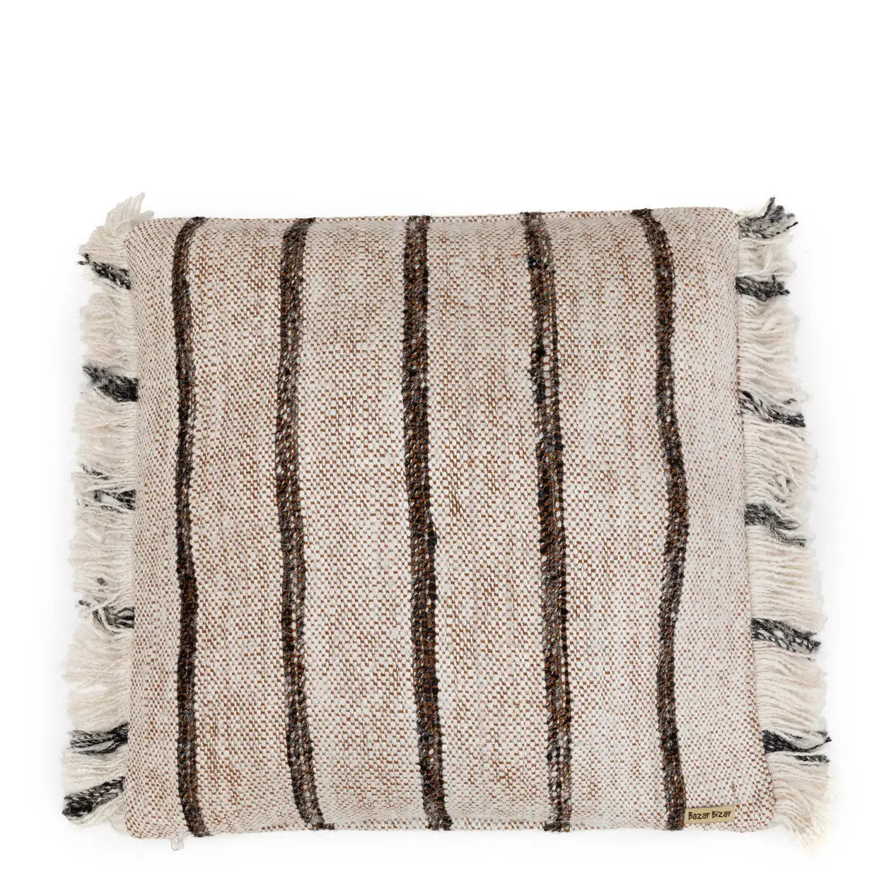 BAZAR BIZAR LIVING - HOUSSE DE COUSSIN BLANC BOHEME