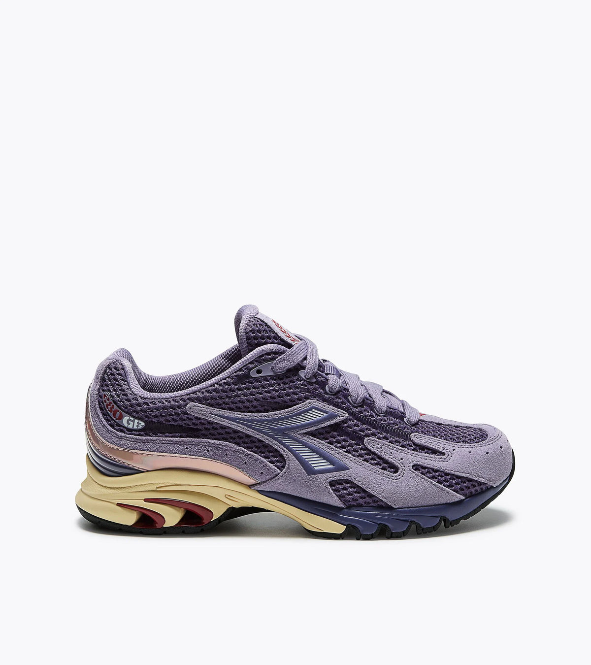Sneakers femme Diadora Mythos Propulsion 280 Shade violettes vues de profil