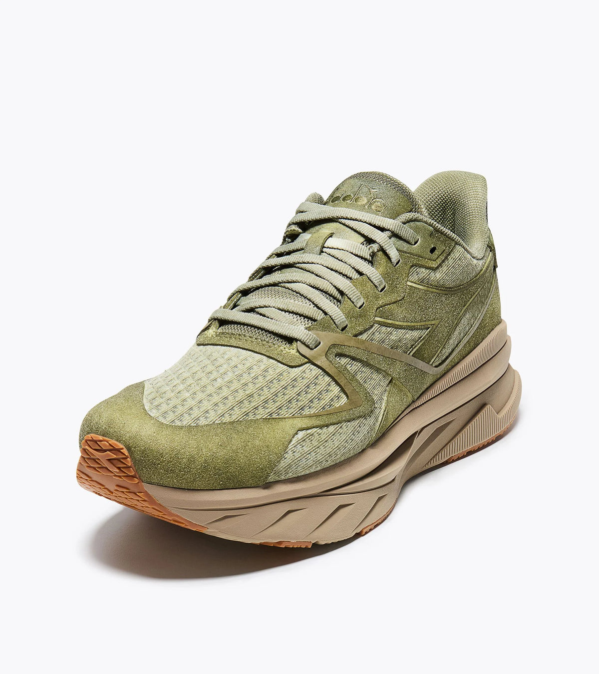 Paire de baskets Diadora V7000 vert nénuphar, vue arrière