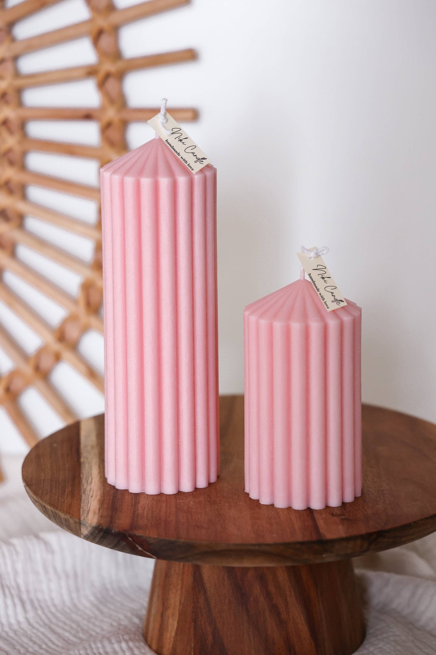 NIKI CANDLE - Bougie Circus Pillar Rose Big