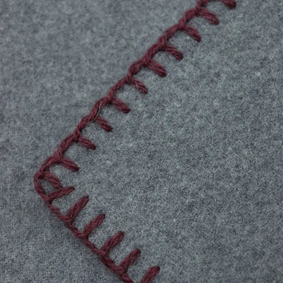 GIARDINO SEGRETO - COUVERTURE GRIS BORDEAUX