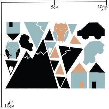 NUUKK - Autocollants Porcelaine Petite Ville