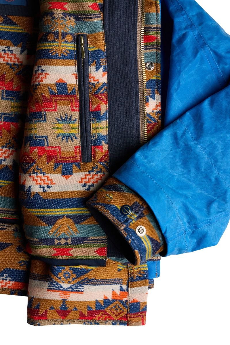 Veste femme Manifattura Ceccarelli Native courte bleue, troisième vue