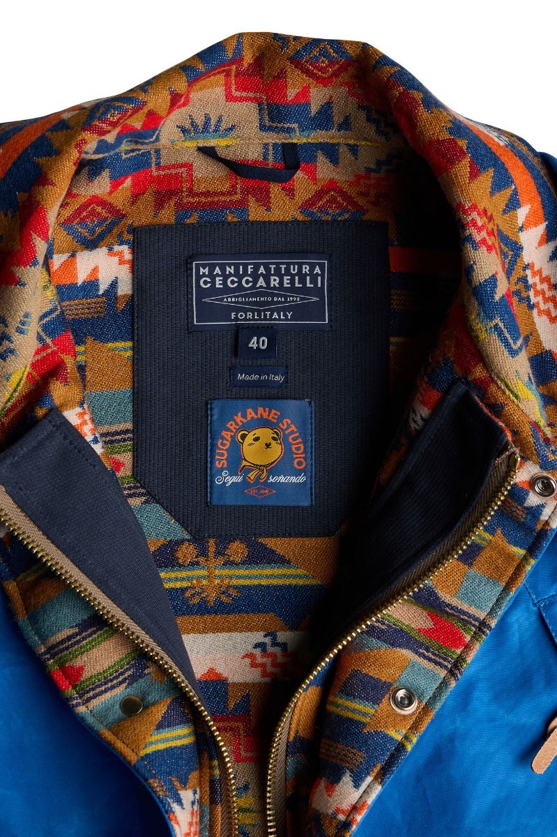 Veste femme Manifattura Ceccarelli Native courte bleue, deuxième vue