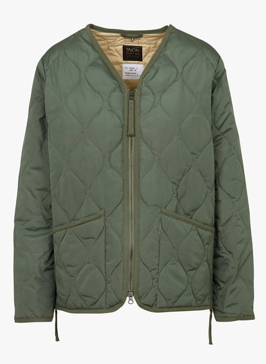 TAION - VESTE MILITAIRE COL V OLIVE