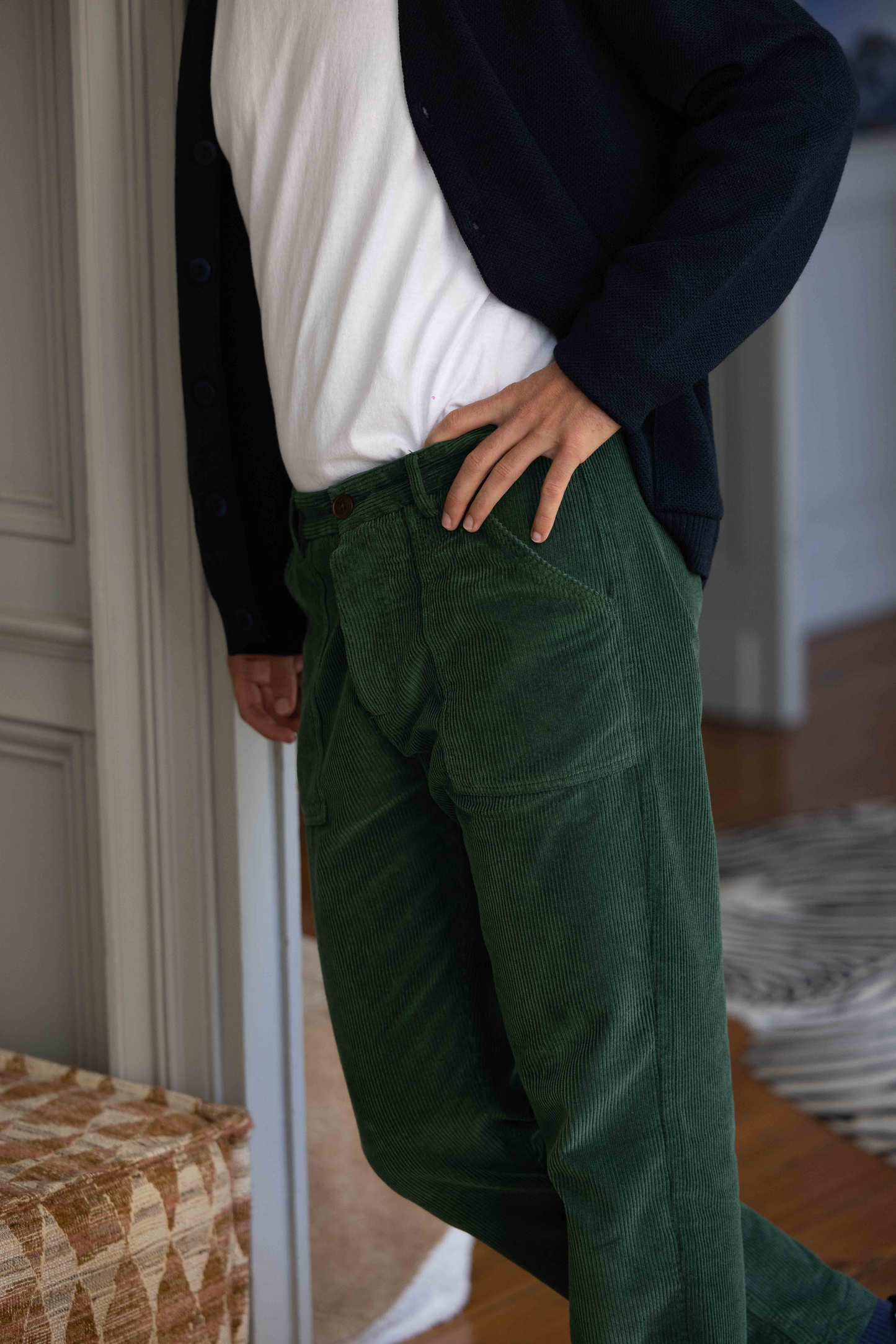 CUISSE DE GRENOUILLE - Pantalon Fatigue Velours Côtelé