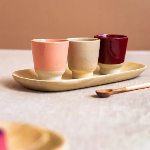 Tasse en céramique Kinta Rutunda S coloris berry, deuxième vue