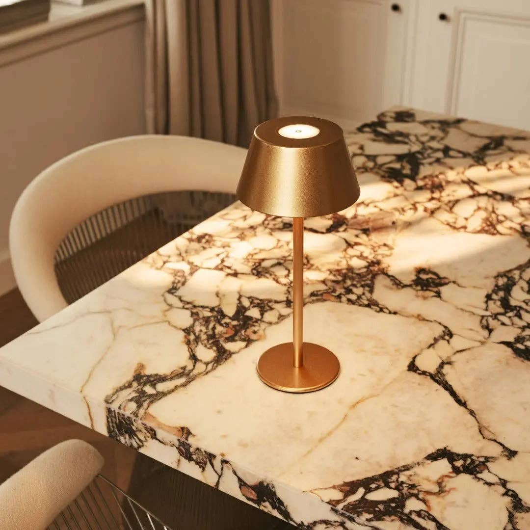 Lampe sans fil Milou dorée Tavellio, autre vue