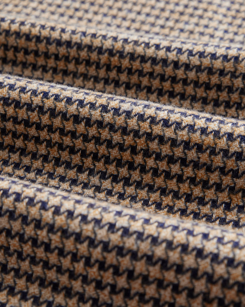 PORTUGUESE FLANNEL - Abstract Pied Poule Navy