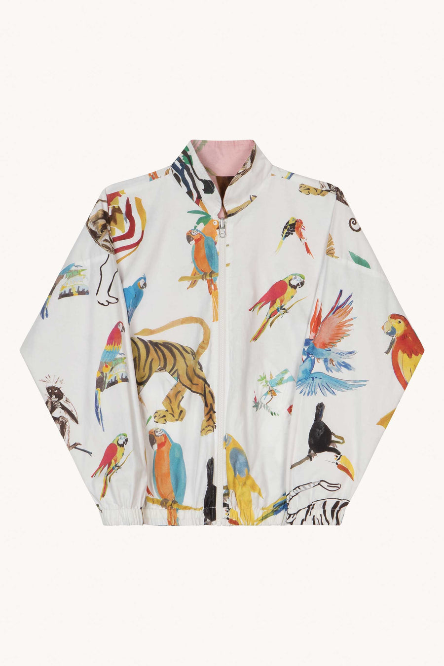 G.KERO - VESTE ANIMAL REVERSIBLE PINK PARTY TEDDY