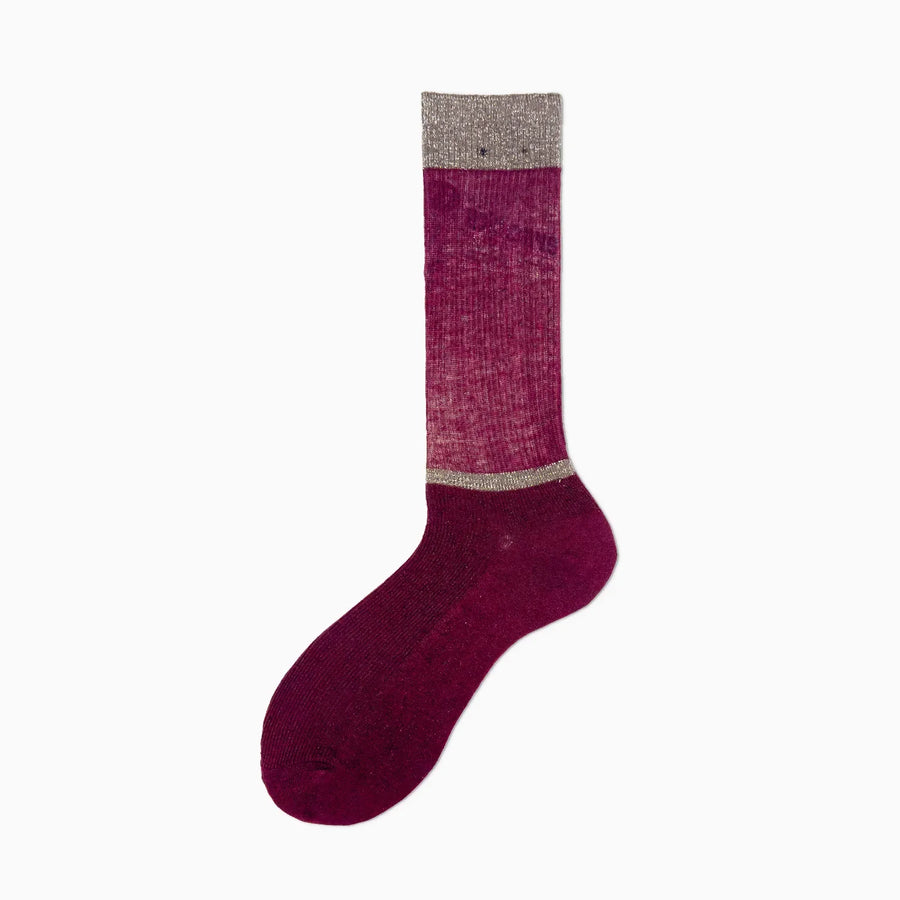 Chaussettes femme Alto Milano Artide coloris bordeaux, vue principale
