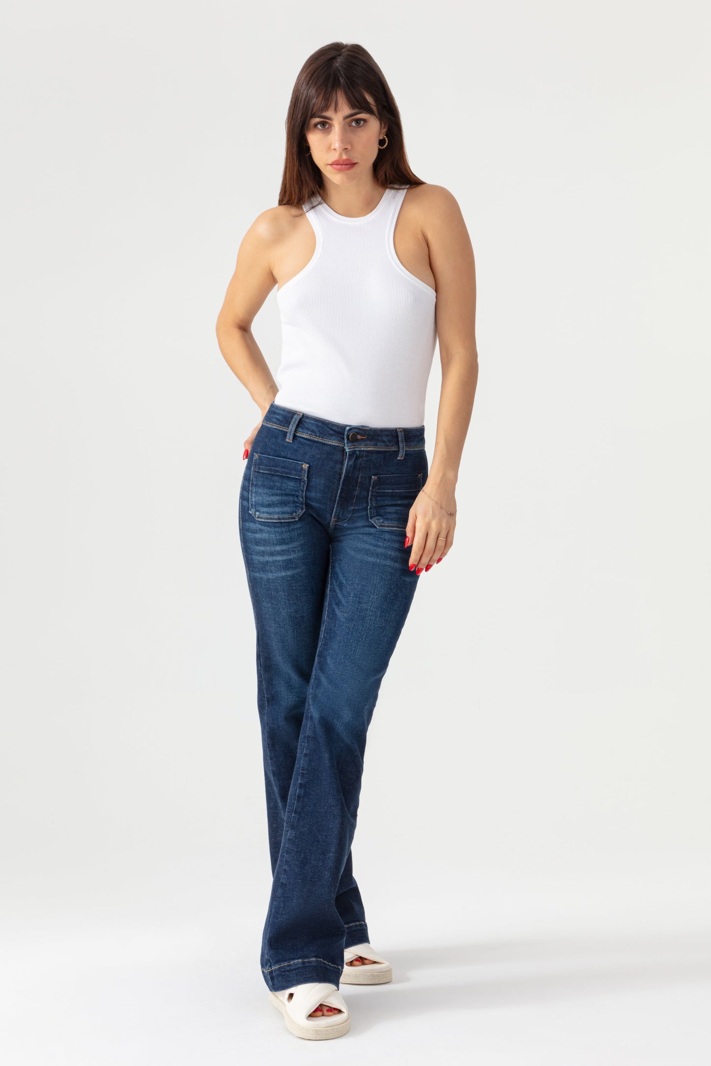 ACQUAVERDE - Charlotte Dark Wash Jeans