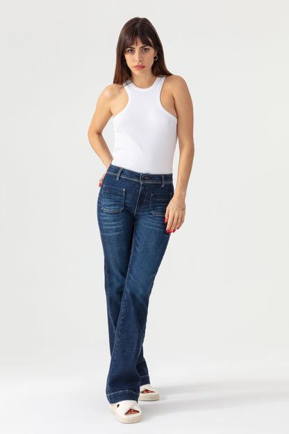 ACQUAVERDE - Charlotte Dark Wash Jeans