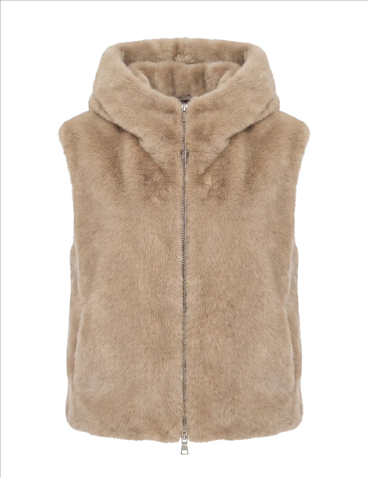 Gilet sans manches Ashley Blonde N°8 en fourrure synthétique