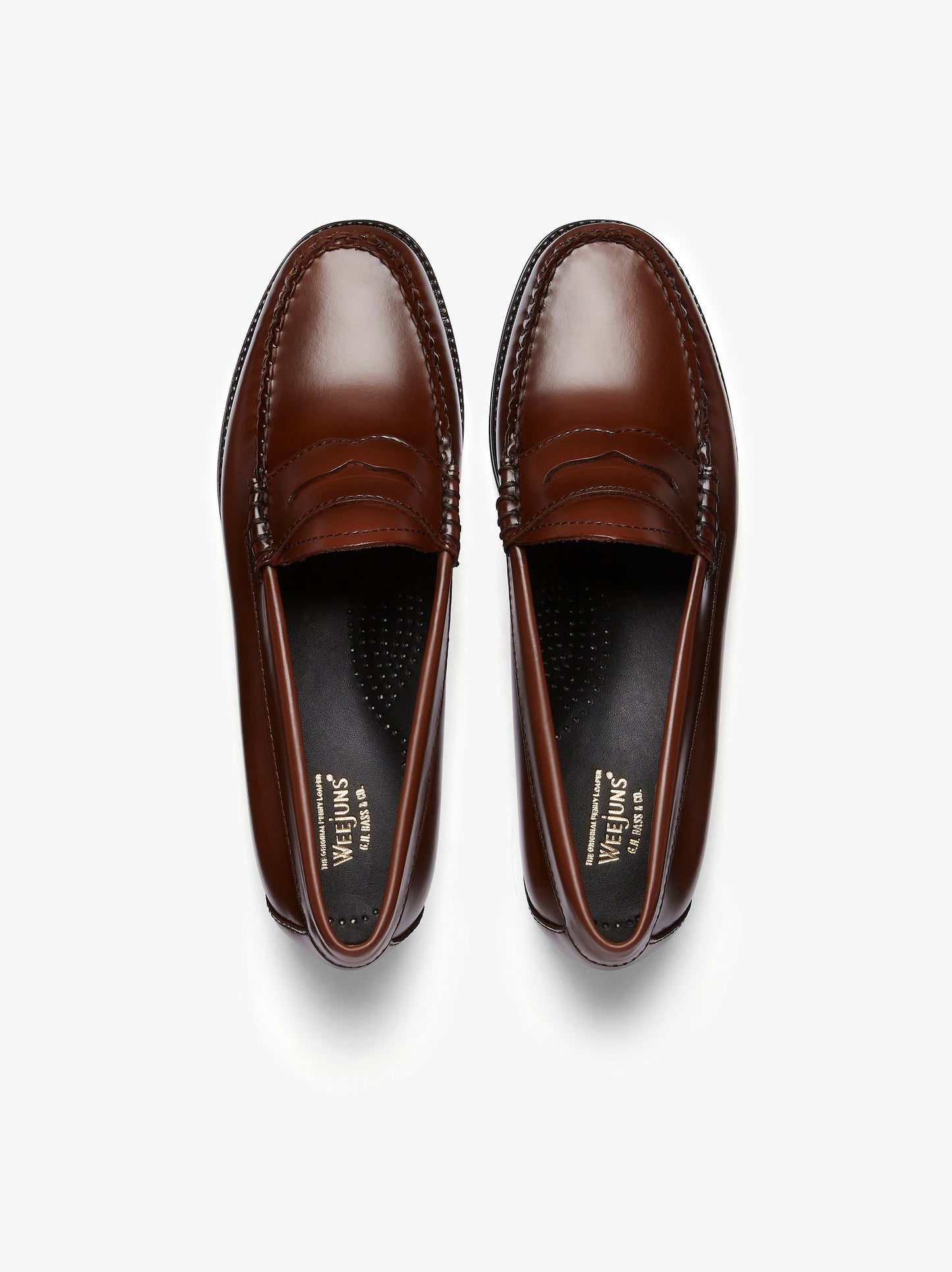 G.H. BASS- Weejuns Penny Loafers Cognac Leather