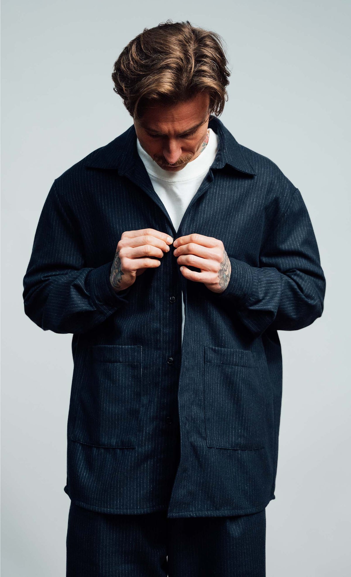 Veste homme Wooden Store Balera coloris bleu, vue principale
