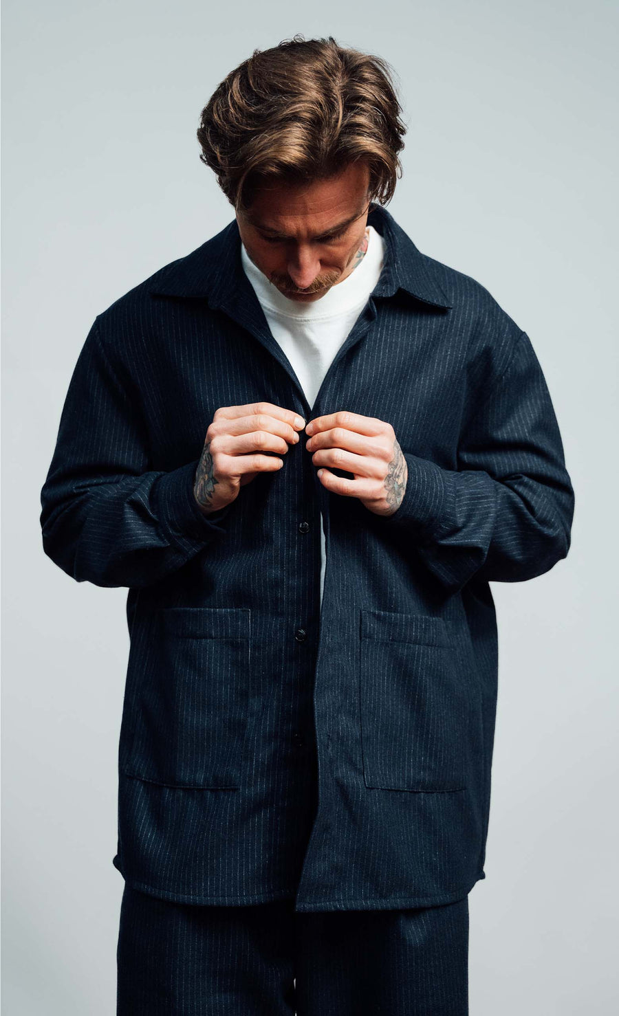 Veste homme Wooden Store Balera coloris bleu, vue principale