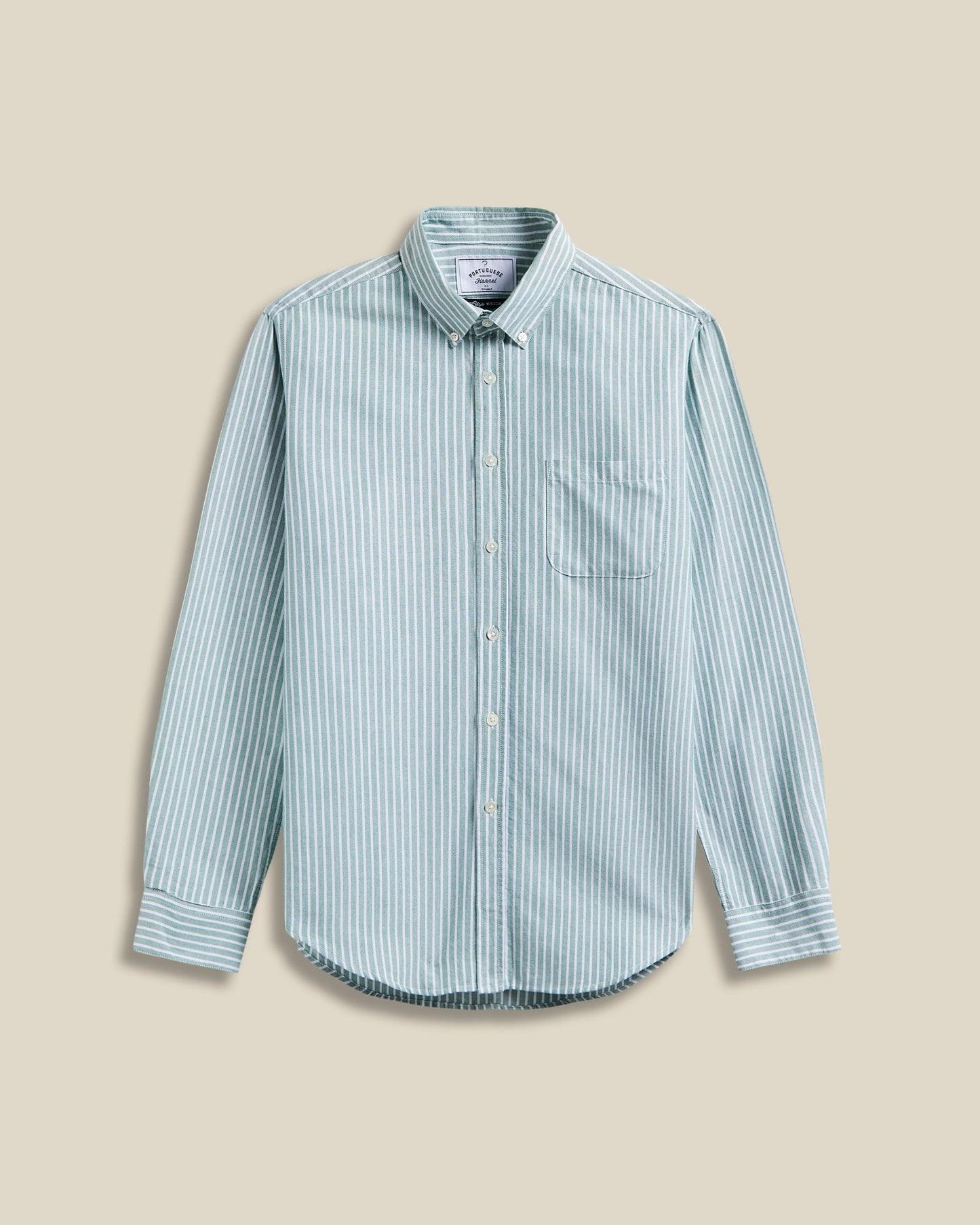 PORTUGUESE FLANNEL - Belavista Stripe Green