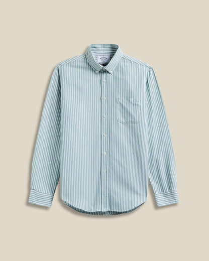 PORTUGUESE FLANNEL - Belavista Stripe Green