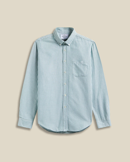 PORTUGUESE FLANNEL - Belavista Stripe Green