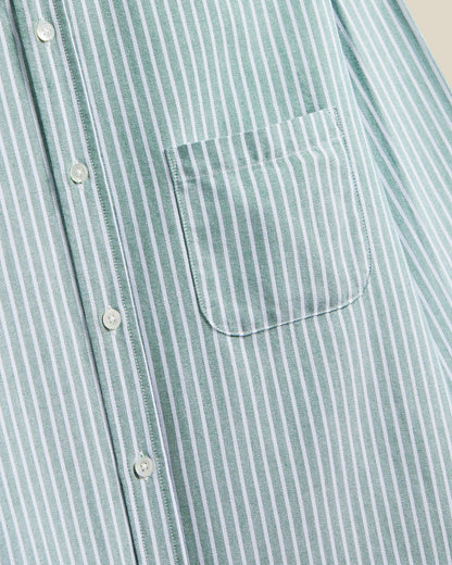 PORTUGUESE FLANNEL - Belavista Stripe Green
